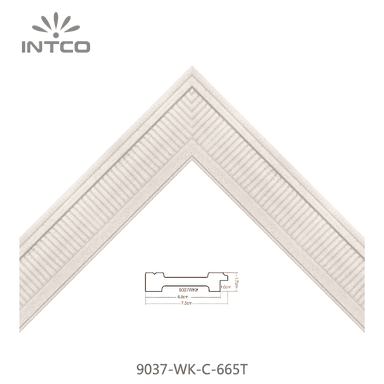 9037-WK-C-665T — 7.5cm Natural PS Picture Frame Moulding