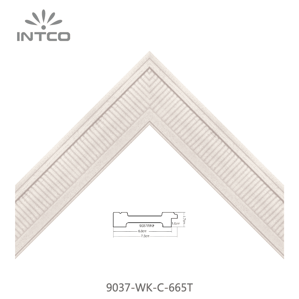9037-WK-C-665T — 7.5cm Natural PS Picture Frame Moulding