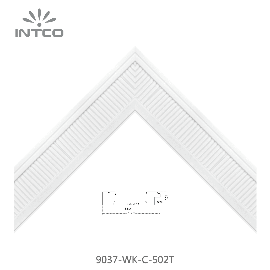 9037-WK-C-502T — 7.5cm Natur PS Bilderrahmenleiste