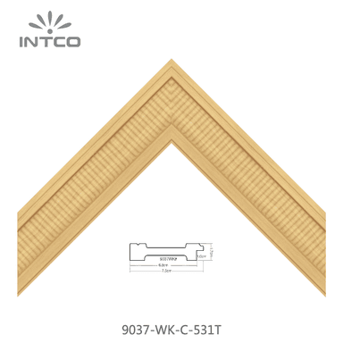 9037-WK-C-531T — 7.5cm Natural PS Picture Frame Moulding