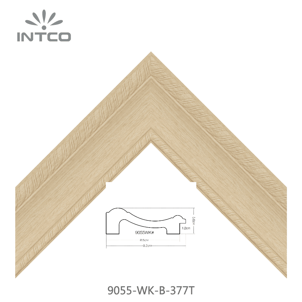 9055-WK-B-377T — 9.23cm Natural PS Picture Frame Moulding