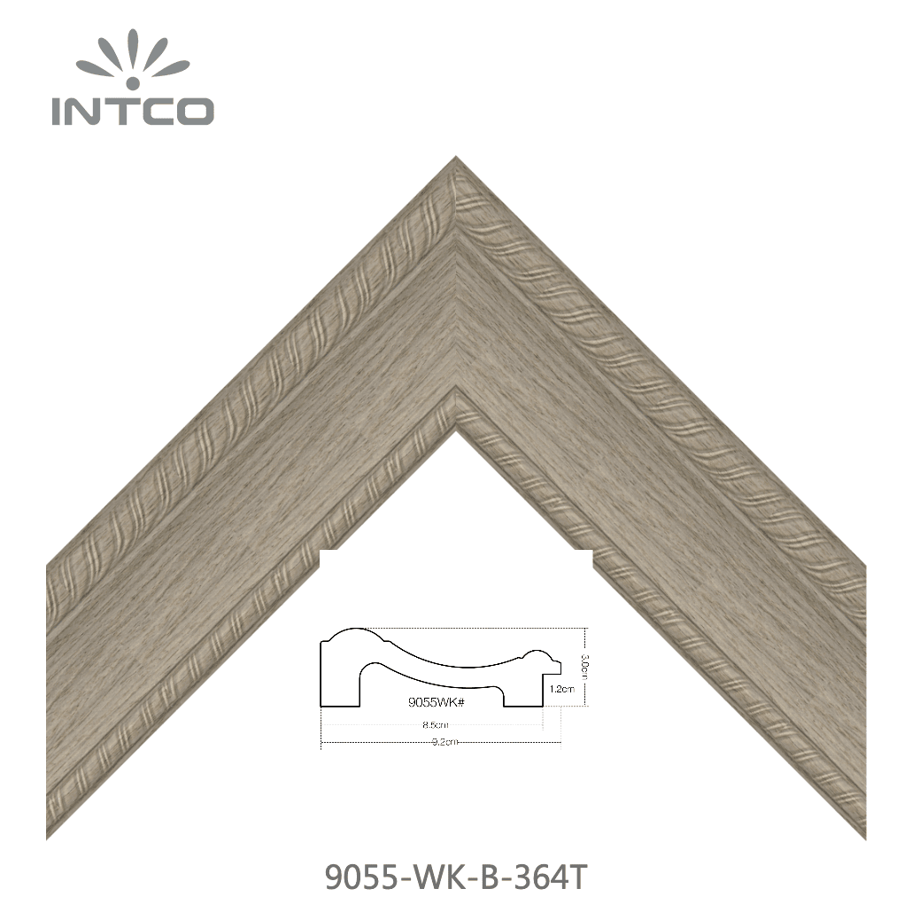 9055-WK-B-364T — 9.23cm Natural PS Picture Frame Moulding