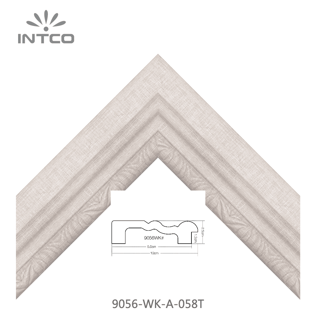 9056-WK-A-058T — 9.53cm Natural PS Picture Frame Moulding