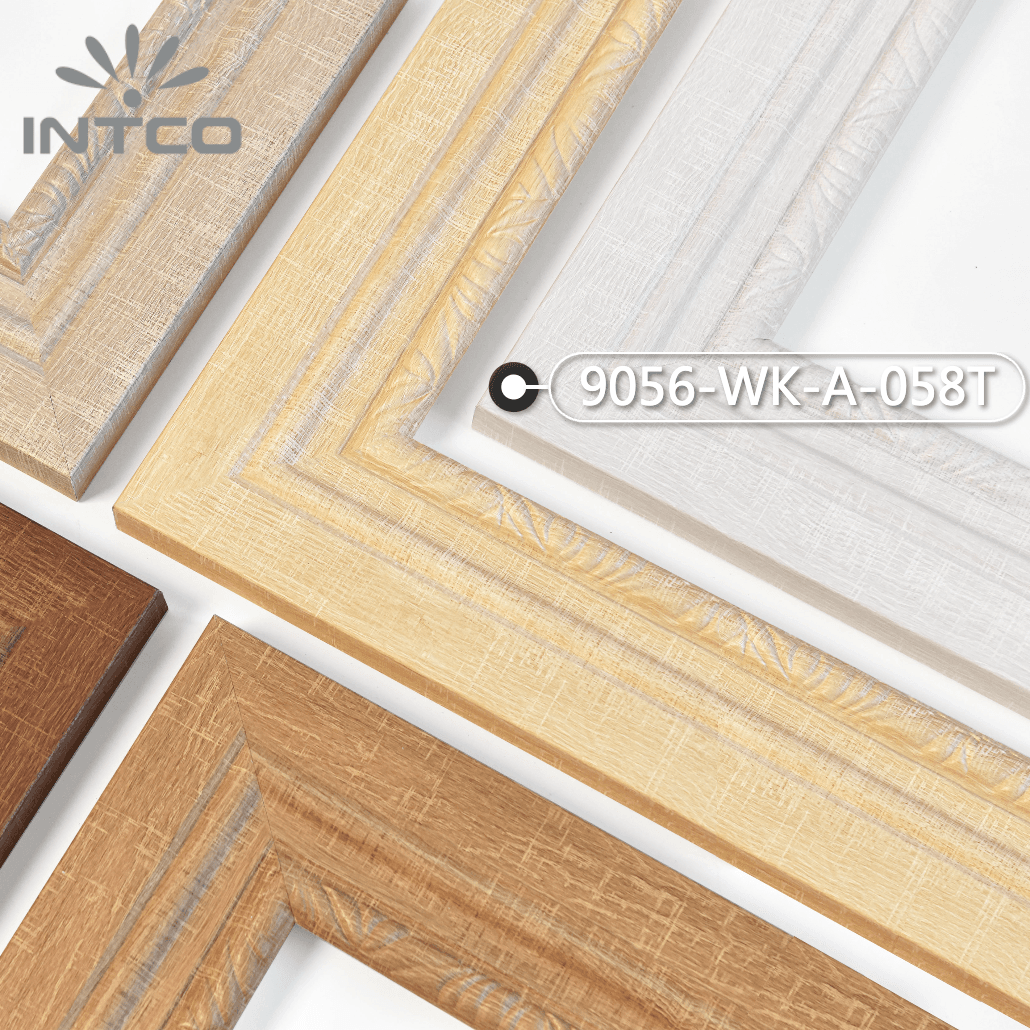 9056-WK-A-058T — 9.53cm Natural PS Picture Frame Moulding