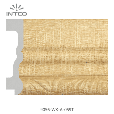 9056-WK-A-059T — 9.53cm Natur PS Bilderrahmenleiste