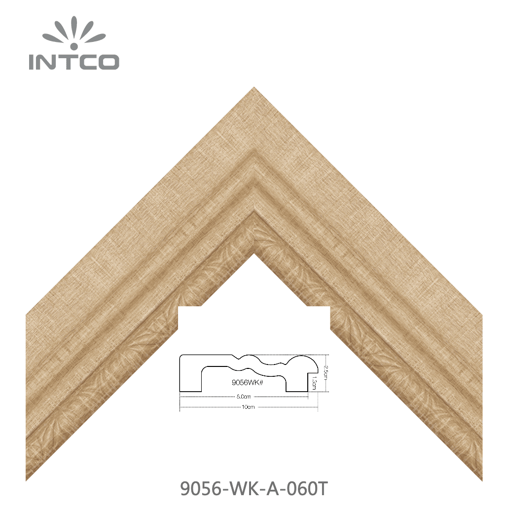 9056-WK-A-060T — 9.53cm Natural PS Picture Frame Moulding