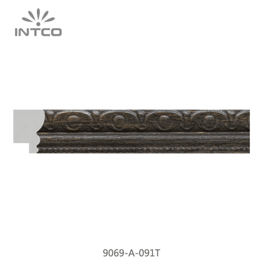 9069-A-091T — 2.5cm Schwarz PS Bilderrahmenleiste