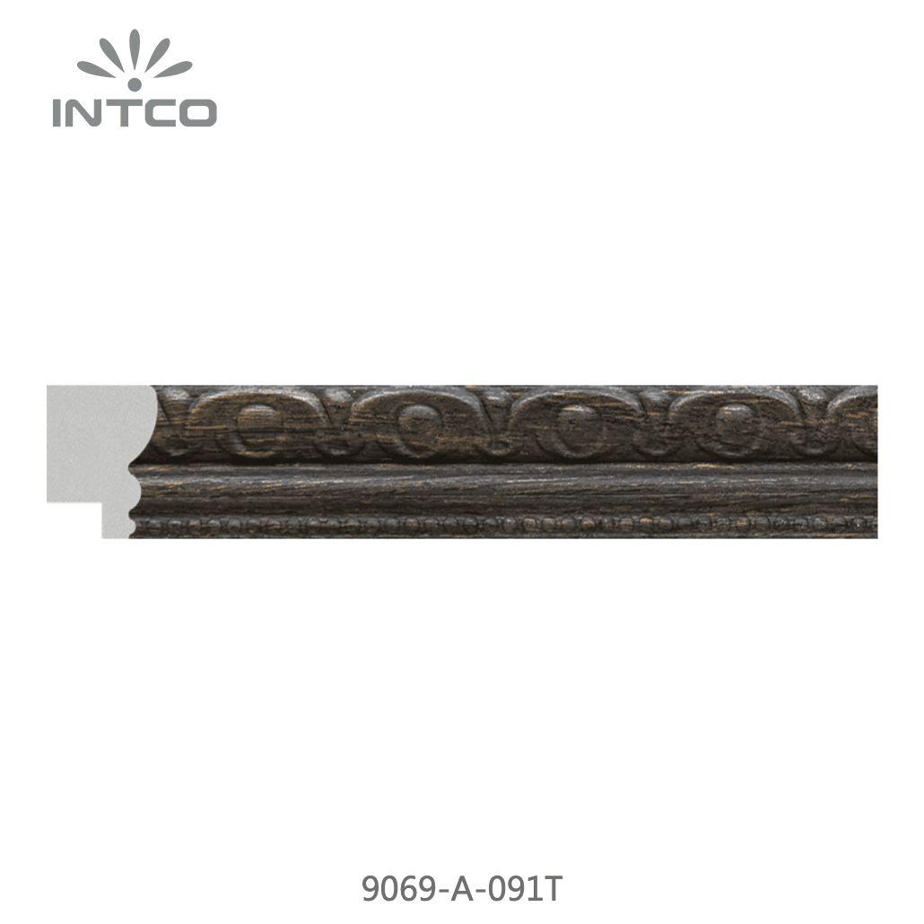 9069-A-091T — 2.5cm Schwarz PS Bilderrahmenleiste