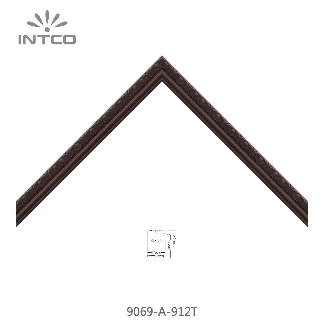 9069-A-912T — 2.5cm Natur PS Bilderrahmenleiste