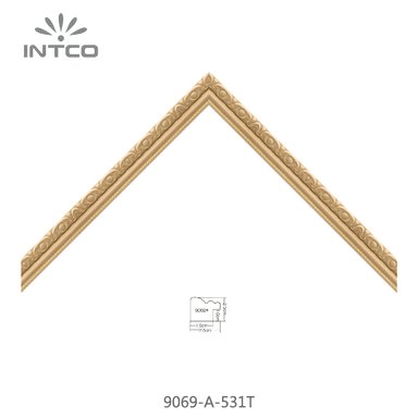9069-A-531T — 2.5cm Natur PS Bilderrahmenleiste