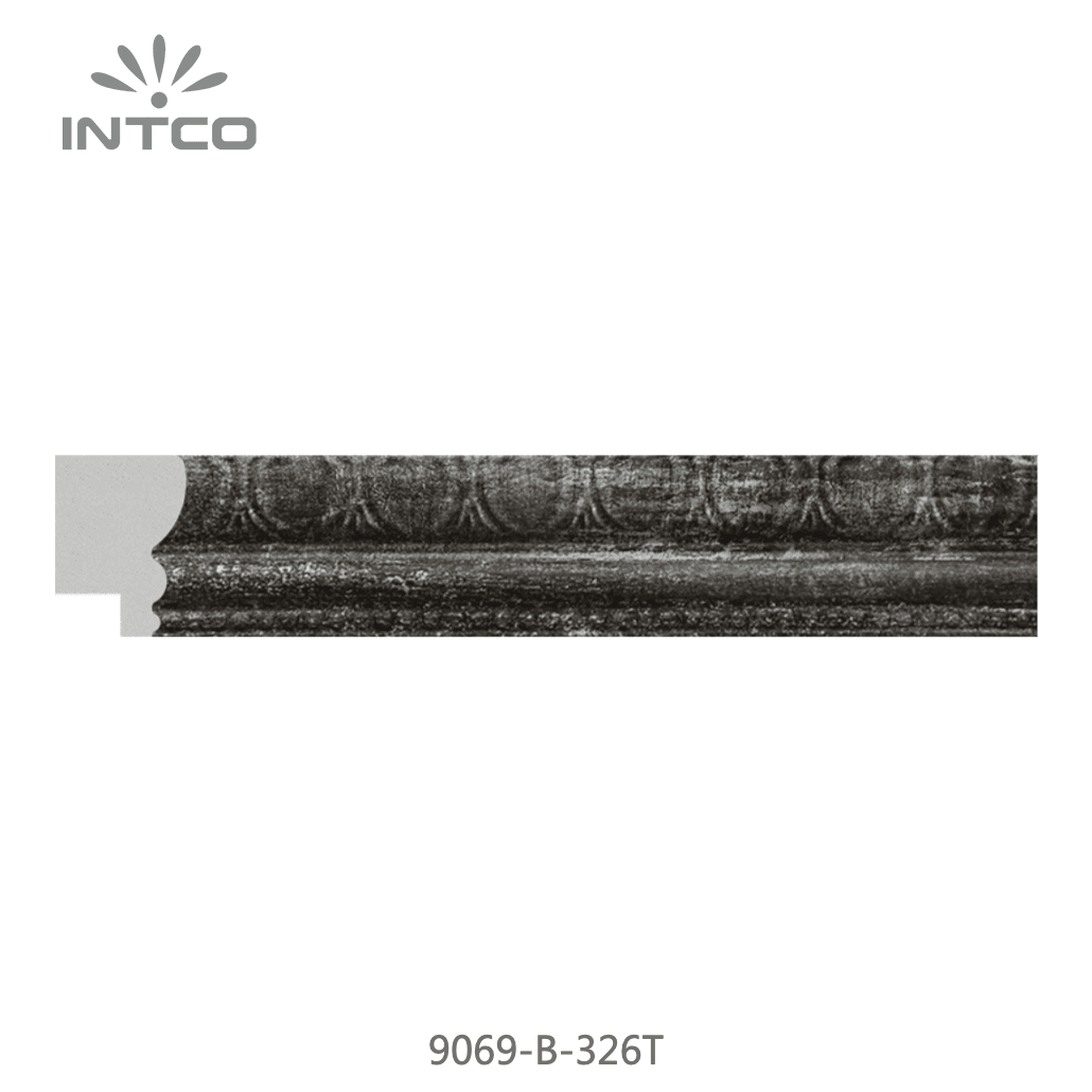 9069-B-326T — 2.5cm Natur PS Bilderrahmenleiste