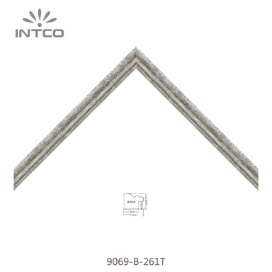 9069-B-261T — 2.5cm Natur PS Bilderrahmenleiste
