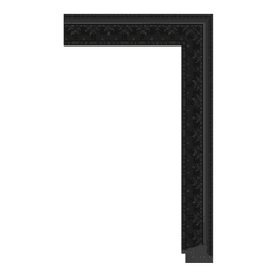 Ps Picture Frame Moulding,9124-A-21B,5W BLACK Picture Frame Moulding