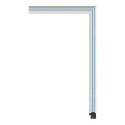 Ps Picture Frame Moulding,9129-A-01S,2.54W MULTICOLOR Picture Frame Moulding