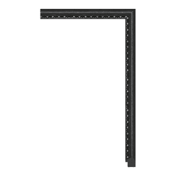 Ps Picture Frame Moulding,9129-A-23S,2.54W BLACK Picture Frame Moulding