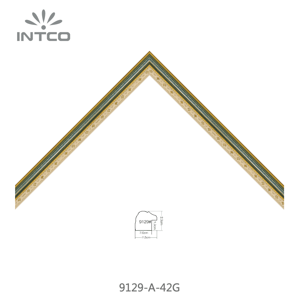 9129-A-42G — 2.54cm PS Moldura para Quadro