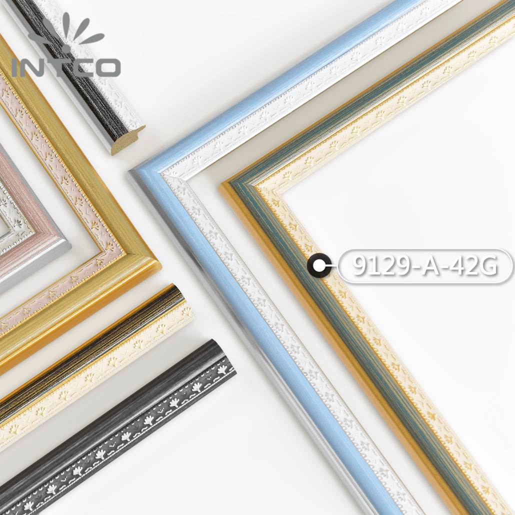 9129-A-42G — 2.54cm PS Moldura para Quadro