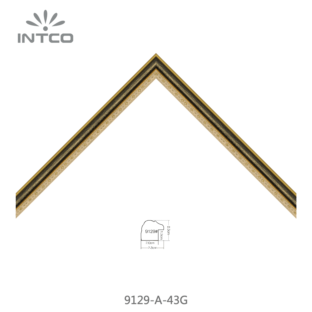 9129-A-43G — 2.54cm PS Moldura para Quadro