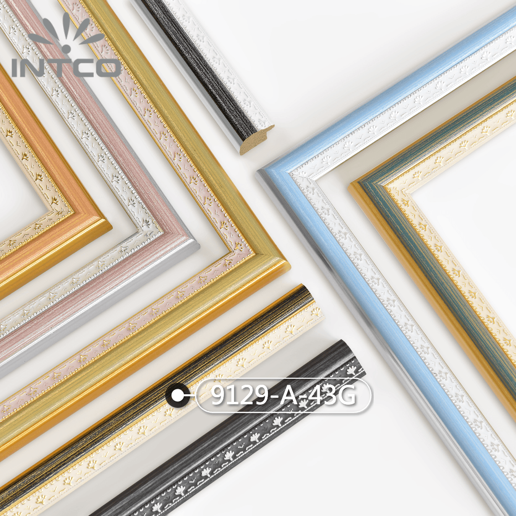9129-A-43G — 2.54cm PS Moldura para Quadro