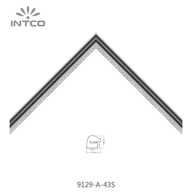 9129-A-43S — 2.54cm Prateado PS Moldura para Quadro