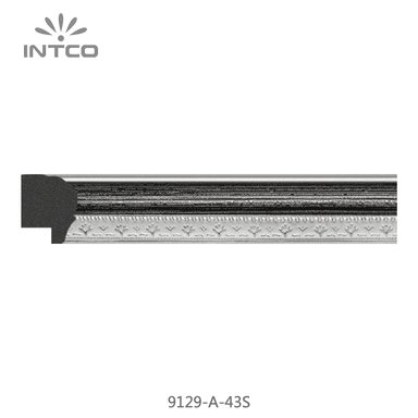 9129-A-43S — 2.54cm Prateado PS Moldura para Quadro