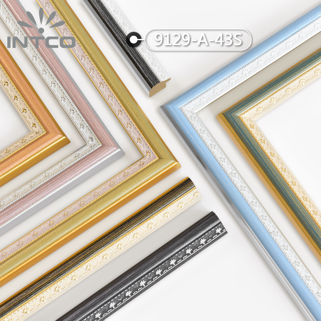 9129-A-43S — 2.54cm Prateado PS Moldura para Quadro