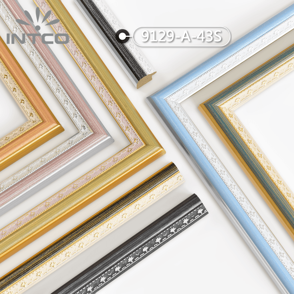 9129-A-43S — 2.54cm Prateado PS Moldura para Quadro