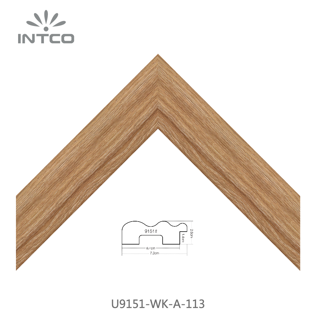 U9151-WK-A-113 — 7.2cm Natur PS Bilderrahmenleiste