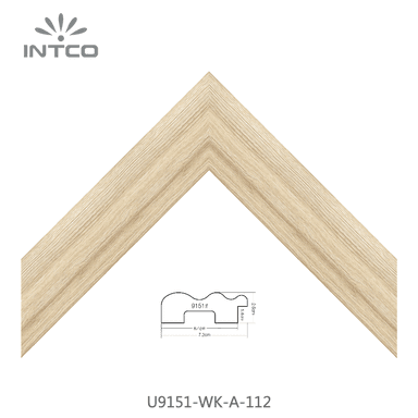 U9151-WK-A-112 — 7.2cm Natur PS Bilderrahmenleiste