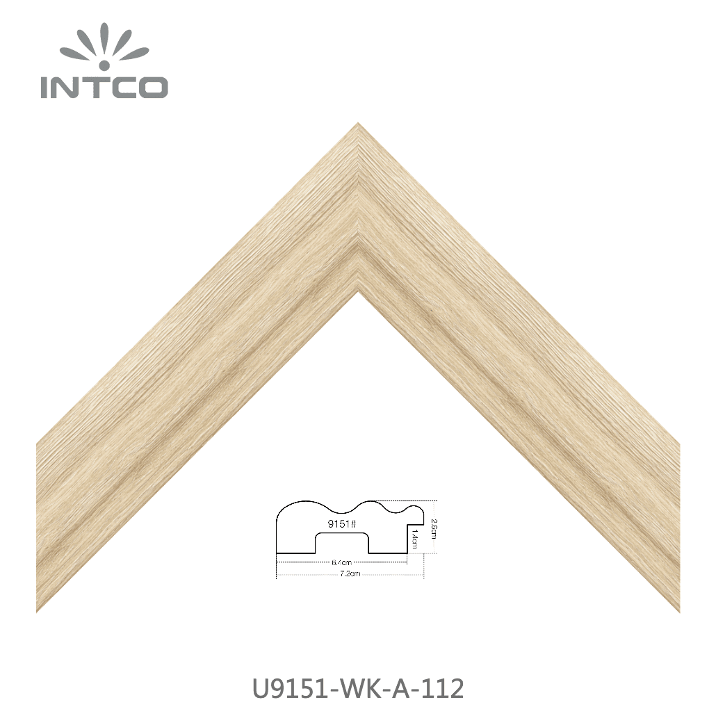 U9151-WK-A-112 — 7.2cm Natur PS Bilderrahmenleiste