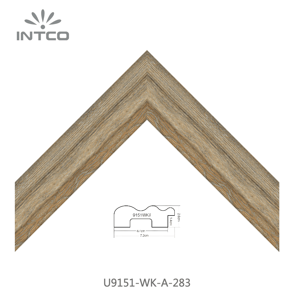 U9151-WK-A-283 — 7.2cm Natural PS Picture Frame Moulding