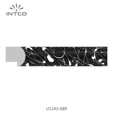 U1143-689 — 2.6cm Schwarz PS Bilderrahmenleiste