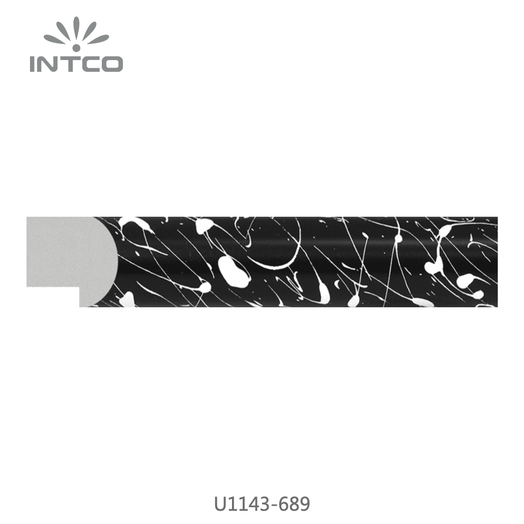 U1143-689 — 2.6cm Schwarz PS Bilderrahmenleiste