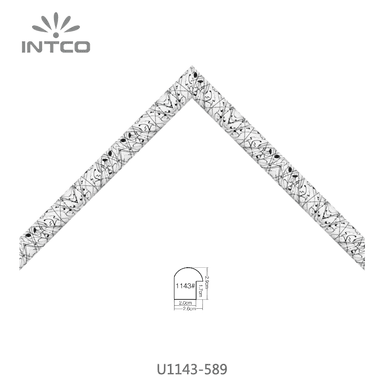 U1143-589 — 2.6cm ホワイト PS ピクチャーフレーム・モールディング