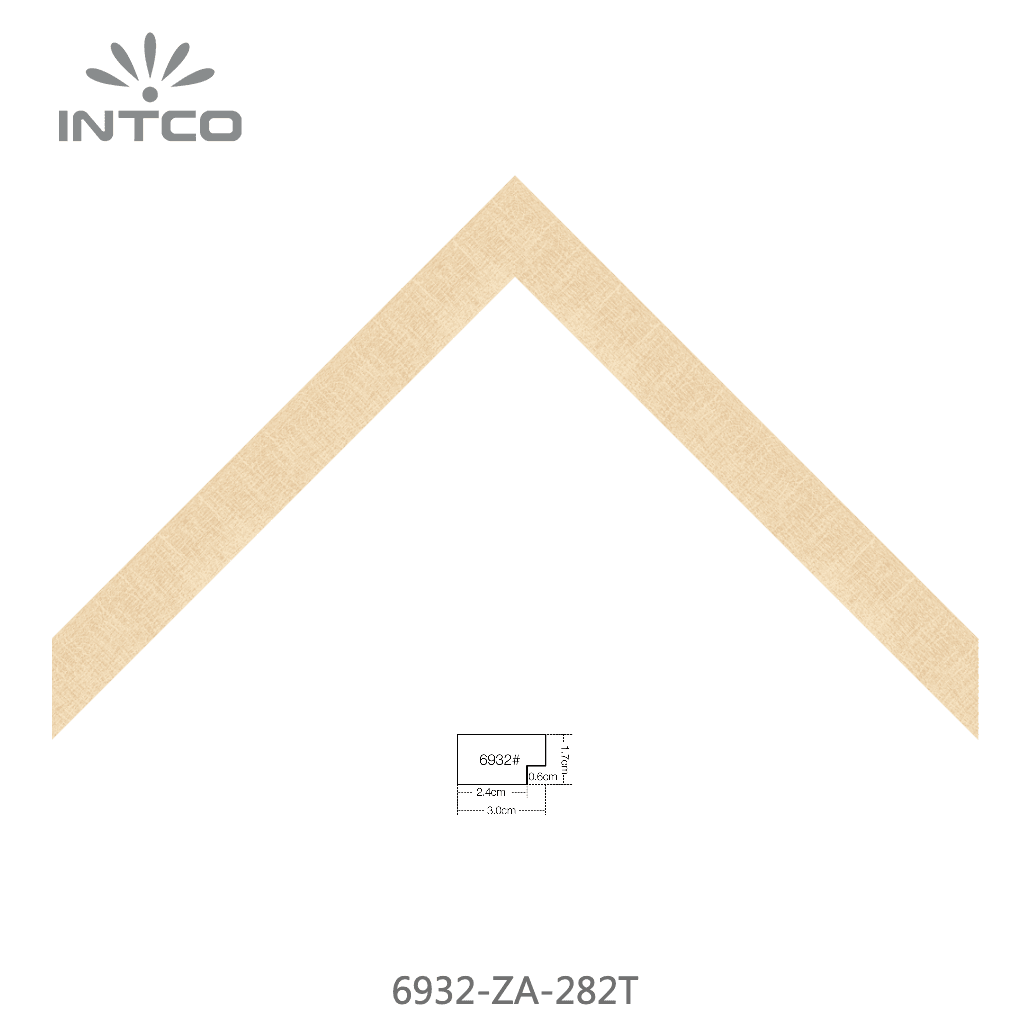 6932-ZA-282T — 3cm Natural PS Moldura para Quadro