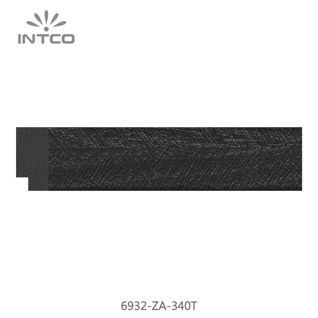 6932-ZA-340T — 3cm Preto PS Moldura para Quadro