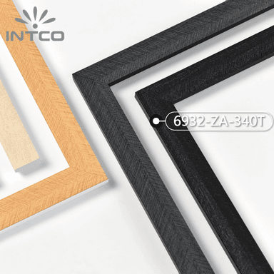 6932-ZA-340T — 3cm Preto PS Moldura para Quadro