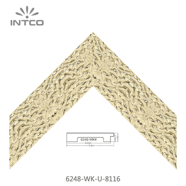 6248-WK-U-8116 — 8.89cm Dourado PS Moldura para Quadro