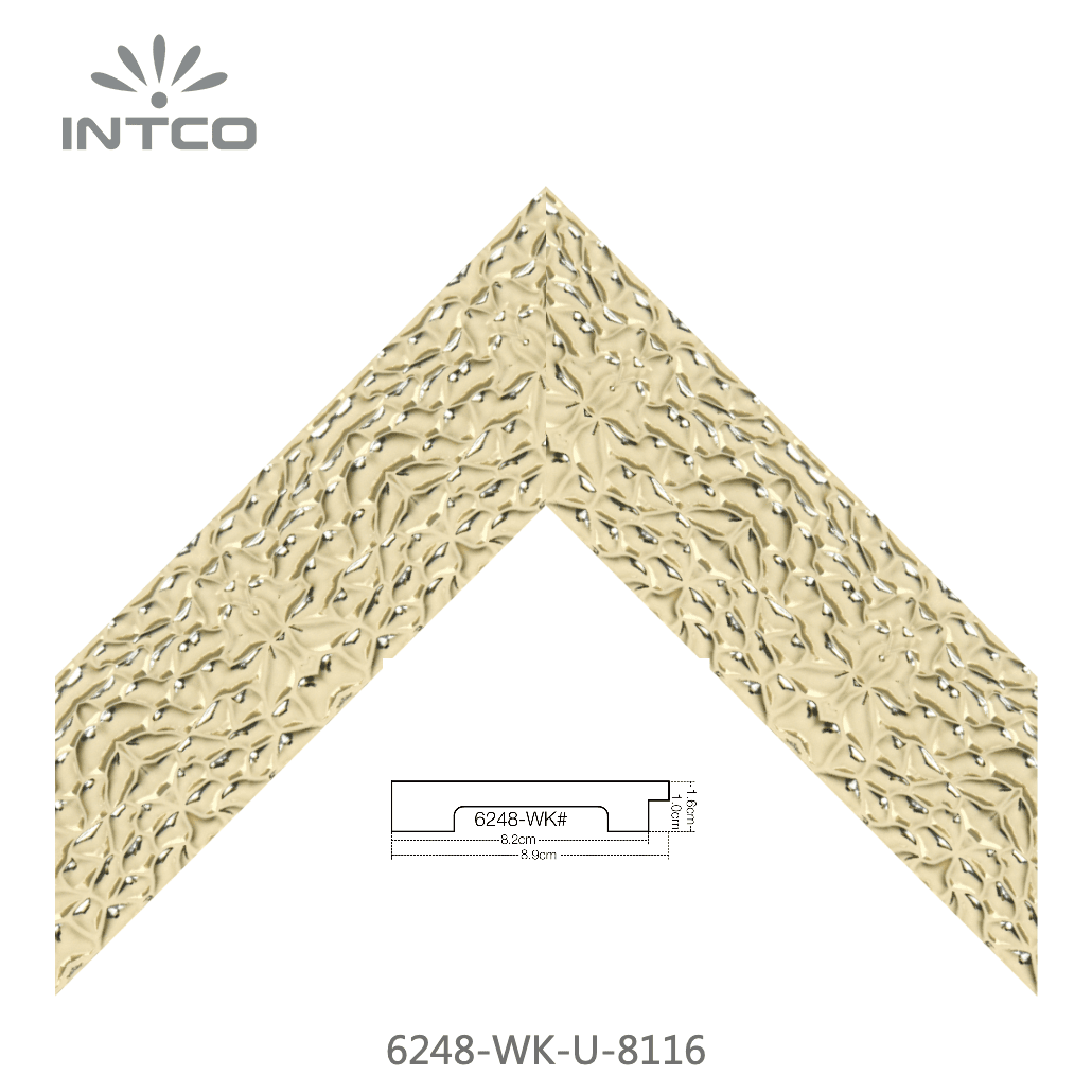 6248-WK-U-8116 — 8.89cm Dourado PS Moldura para Quadro