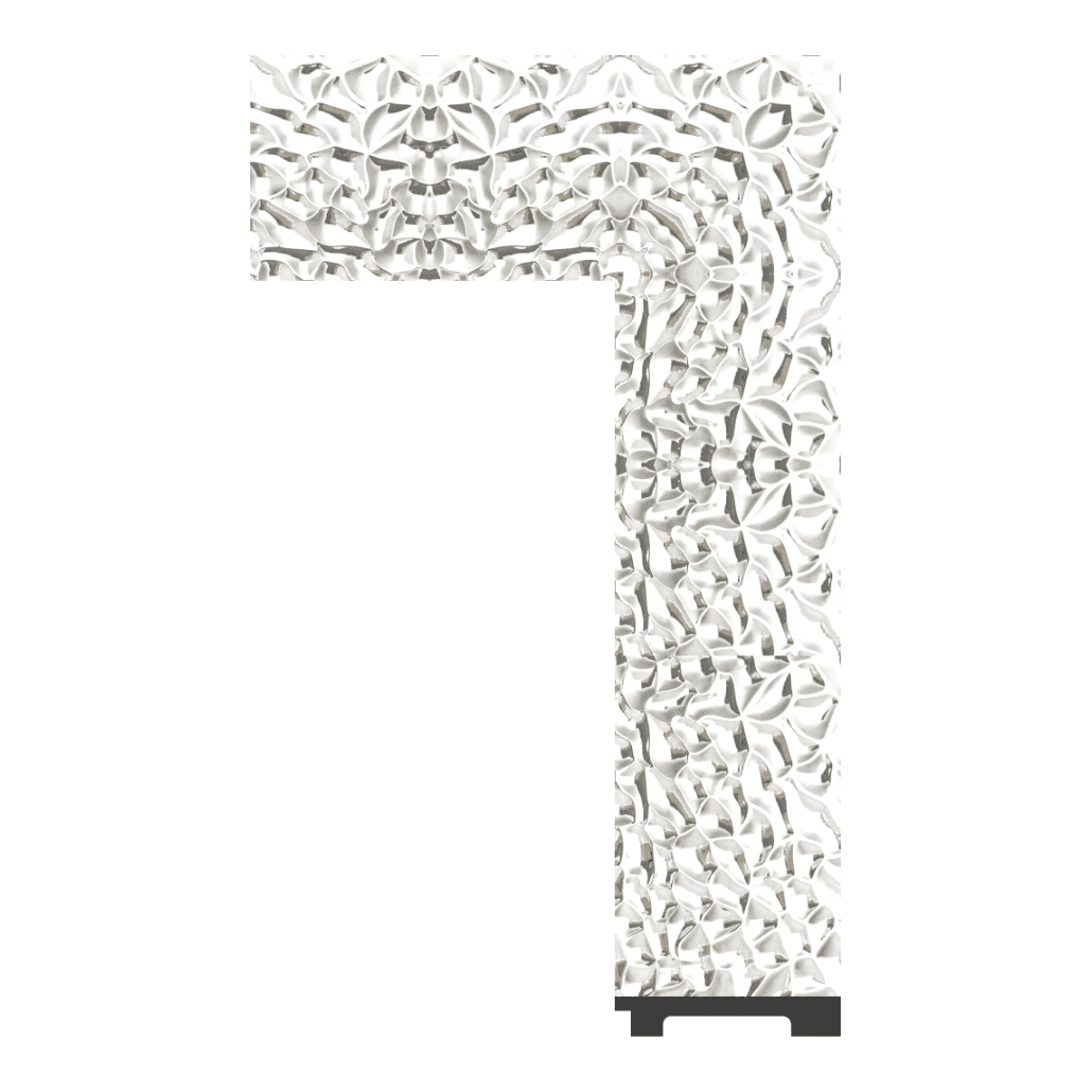 6248-WK-U-019 — 8.89cm Prateado PS Moldura para Quadro