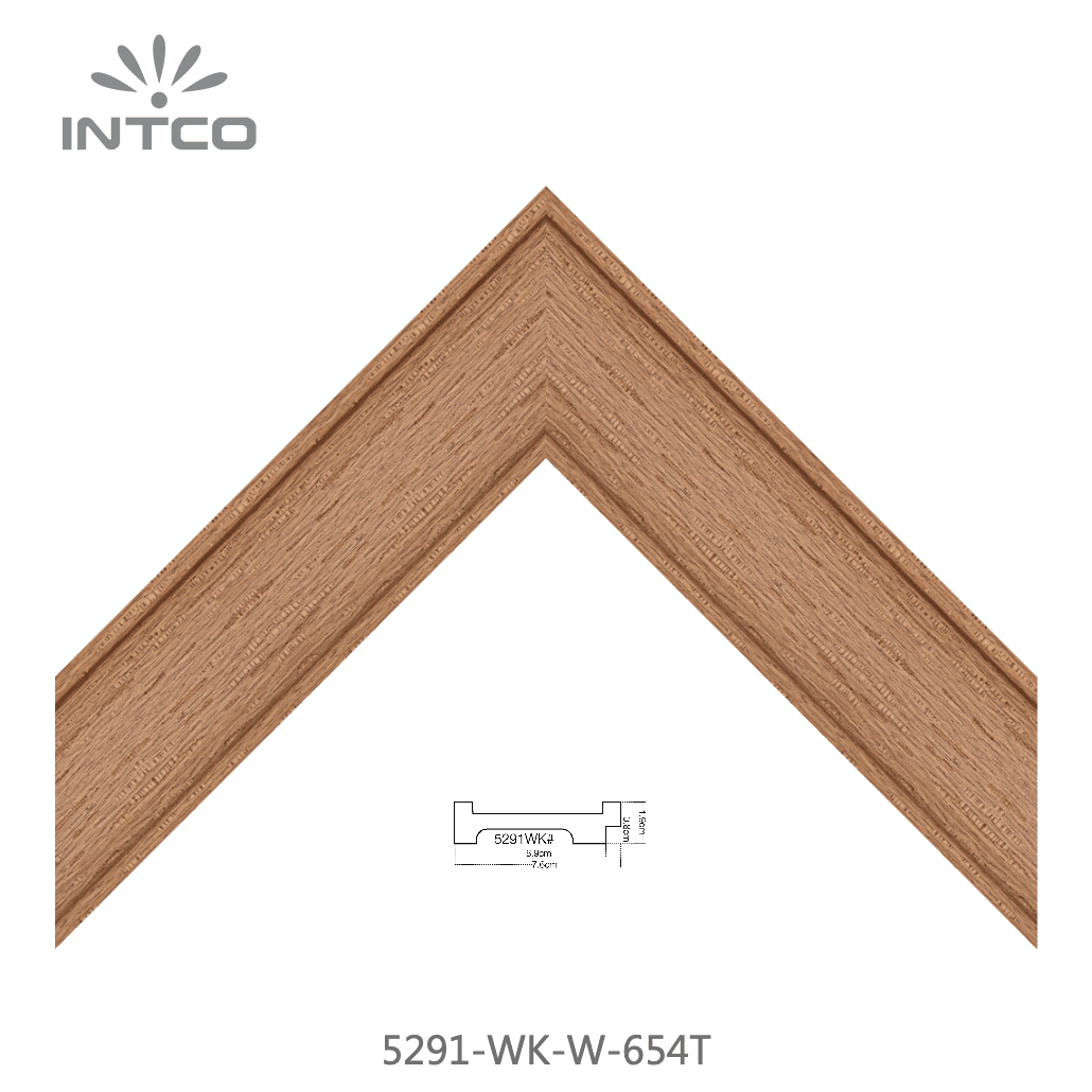 5291-WK-W-654T — 7.62cm Natur PS Bilderrahmenleiste