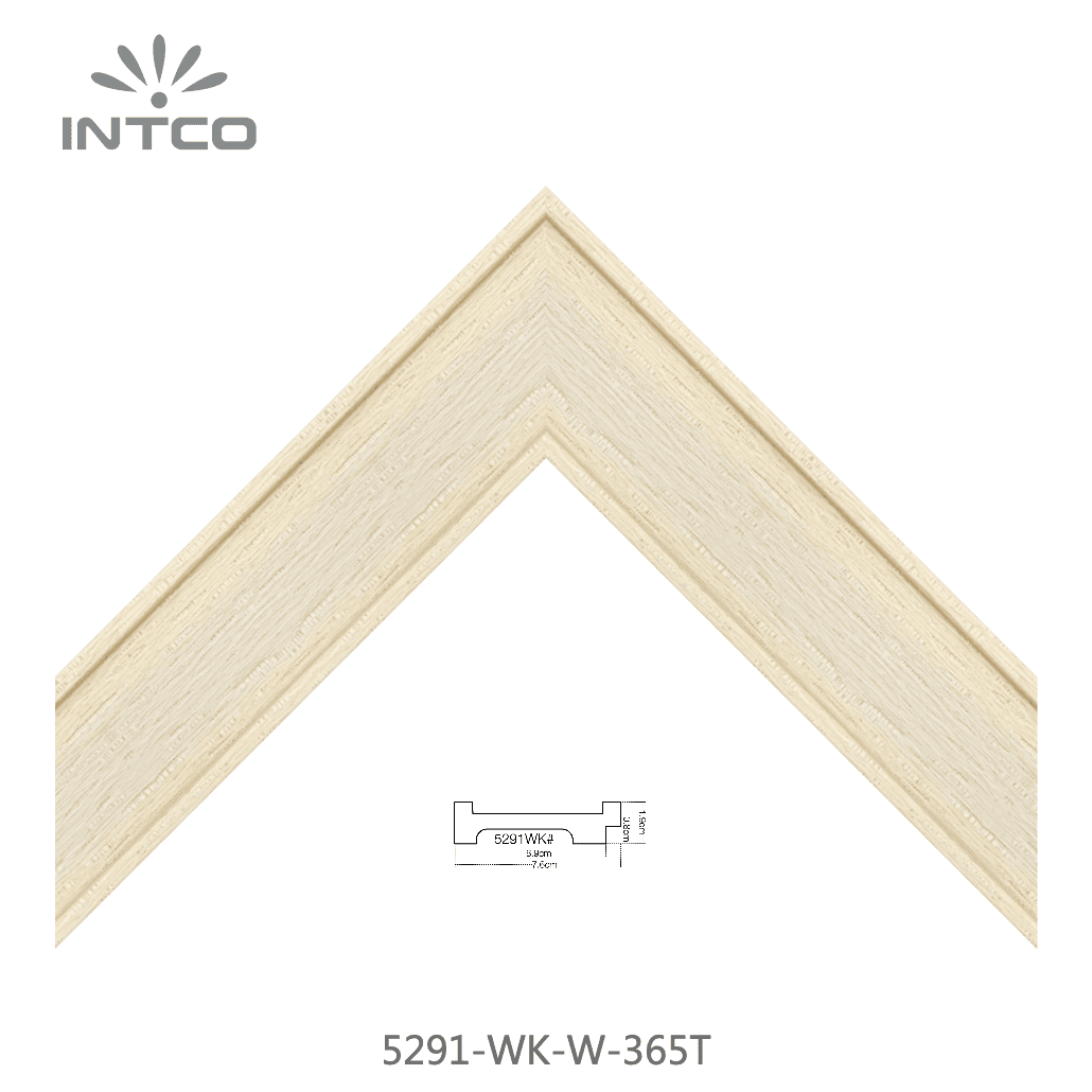 5291-WK-W-365T — 7.62cm Natural PS Picture Frame Moulding