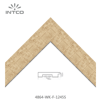 4864-WK-F-1245S — 7.62cm Natural PS Picture Frame Moulding