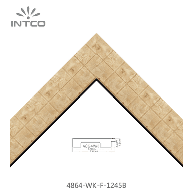 4864-WK-F-1245B — 7.62cm Natur PS Bilderrahmenleiste