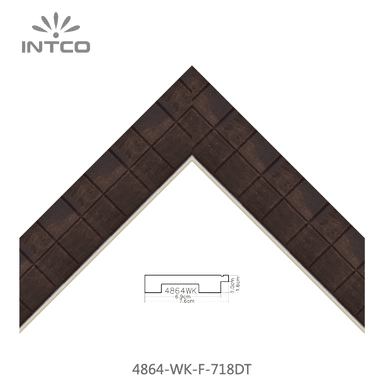 4864-WK-F-718DT — 7.62cm Natural PS Picture Frame Moulding