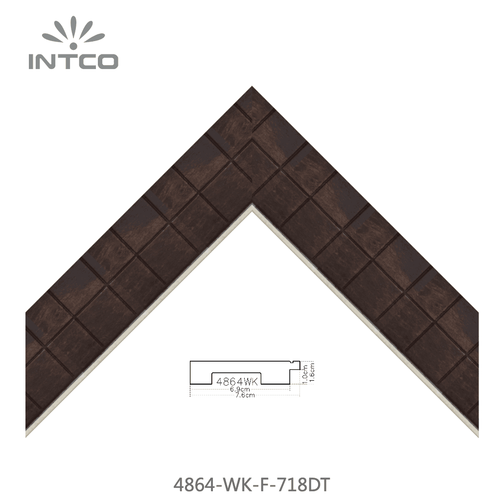 4864-WK-F-718DT — 7.62cm Natural PS Picture Frame Moulding