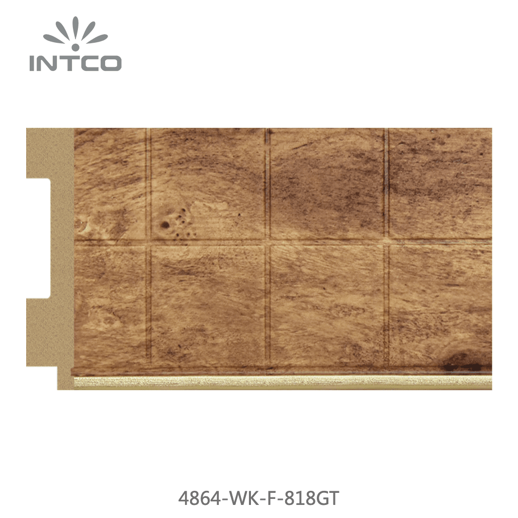 4864-WK-F-818GT — 7.62cm Natural PS Picture Frame Moulding