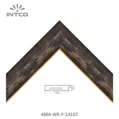 4864-WK-F-141GT — 7.62cm Natural PS Picture Frame Moulding