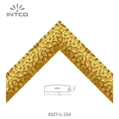 4327-L-154 — 7.6cm Gold PS Bilderrahmenleiste