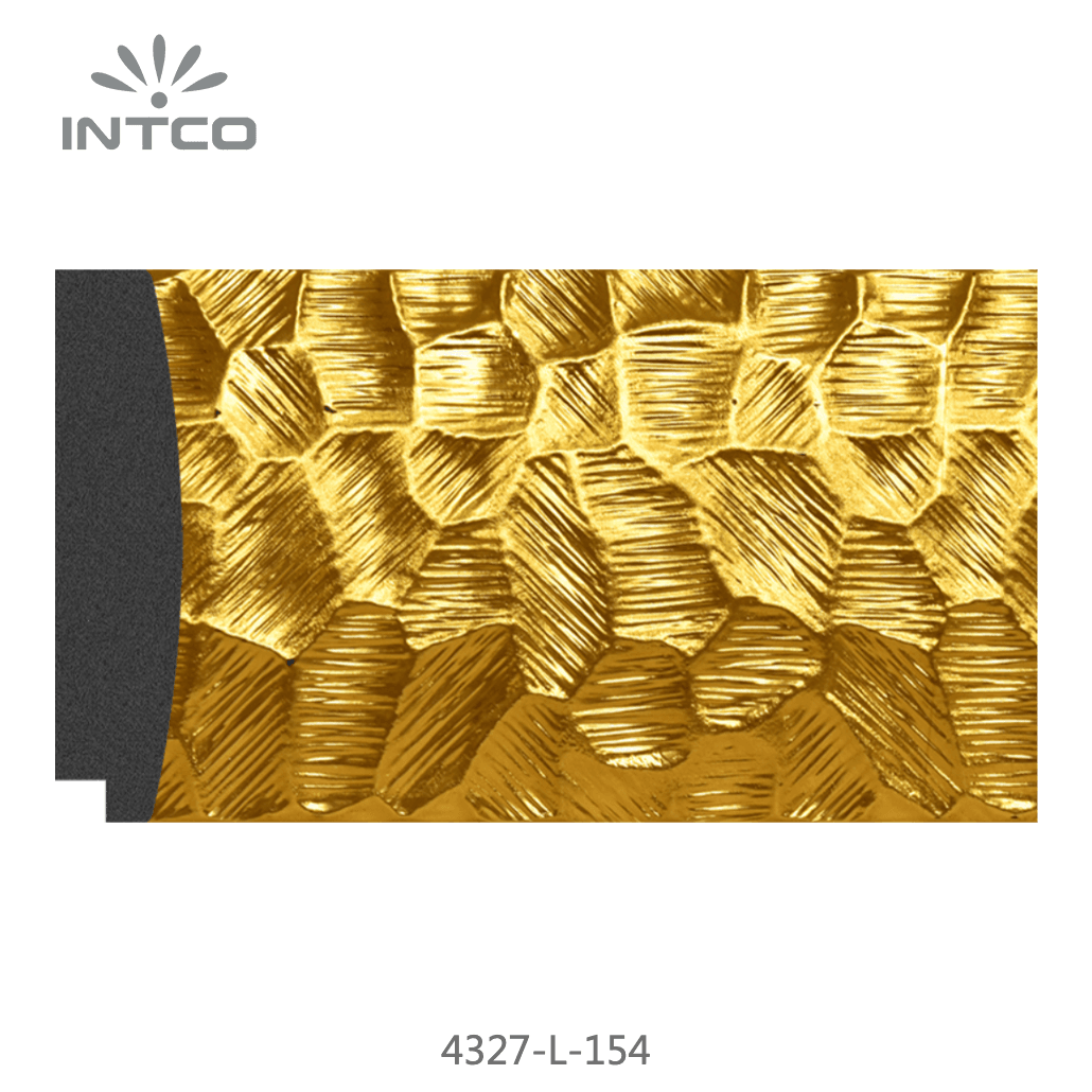 4327-L-154 — 7.6cm Gold PS Bilderrahmenleiste